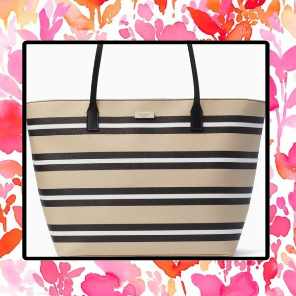 Kate Spade♠️New York Shore Street Stripe Margareta Tote - Picture 3 of 14